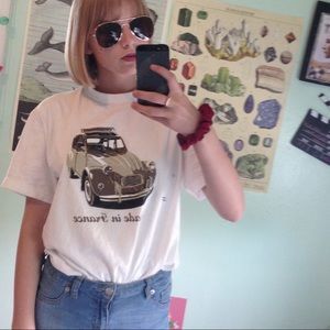 Vintage French car shirt